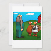 Grappige Thanksgiving humor vakantiekaart Feestdagenkaart (Voorkant)