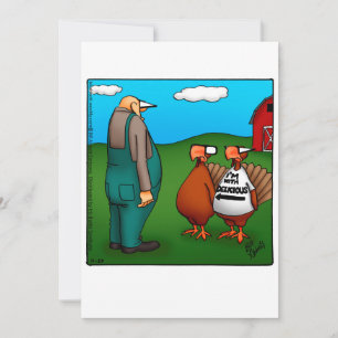 Grappige Thanksgiving humor vakantiekaart Feestdagenkaart