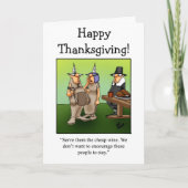Grappige Thanksgiving humor wenskaart Feestdagen Kaart (Voorkant)