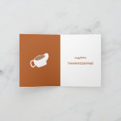 Grappige Thanksgiving Kaart Pelgrim en Indiaan (Binnen)