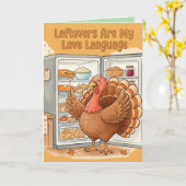 Grappige Thanksgiving kaart – Resto's zijn mijn li (Gele Bloem)