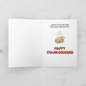 Grappige Thanksgiving Kaarten: gevuld Feestdagen Kaart (Binnen)