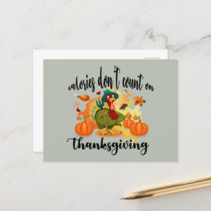 grappige Thanksgiving kalkoen Briefkaart