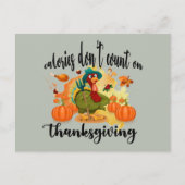 grappige Thanksgiving kalkoen Briefkaart (Voorkant)