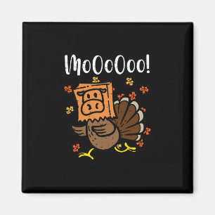 Grappige Thanksgiving Kalkoen Loet Fake Koe Voor M Magneet