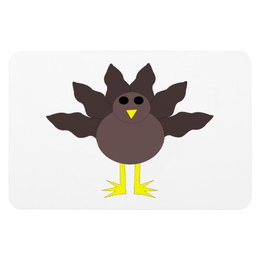 Grappige Thanksgiving Kalkoen Magneet (Horizontaal)