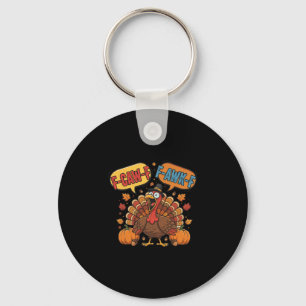 Grappige Thanksgiving kalkoen meme F-caw-f F-awk-f Sleutelhanger