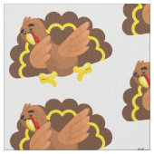 grappige Thanksgiving kalkoen Stof (Close Up)