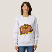 grappige Thanksgiving kalkoen Trui (Voorkant volledig)