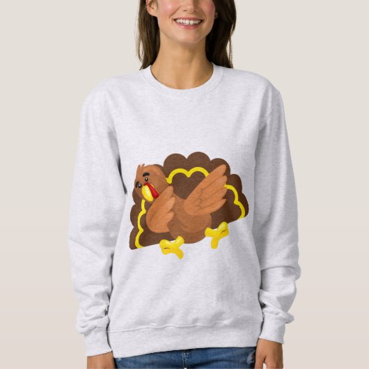 grappige Thanksgiving kalkoen Trui (Voorkant)