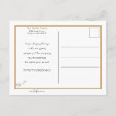 Grappige Thanksgiving Kalkoenen Lezen Proclamatie Briefkaart (Achterkant)