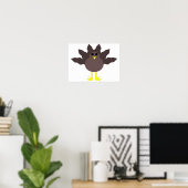 Grappige Thanksgiving-kalkoenposter Poster (Thuiskantoor)