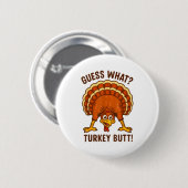Grappige Thanksgiving Kinderen Grap Meme Raad wat  Ronde Button 5,7 Cm (Voorkant /achterkant)