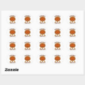 Grappige Thanksgiving Kinderen Grap Meme Raad wat Ronde Sticker (Vel)