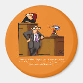 Grappige Thanksgiving koelkastmagneet Magneet (Voorkant)