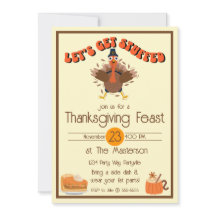 Grappige Thanksgiving krijgen gevuld