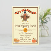 Grappige Thanksgiving krijgen gevuld Kaart (Staand voorkant)