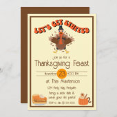 Grappige Thanksgiving krijgen gevuld Kaart (Voorkant / Achterkant)