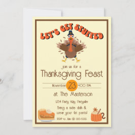 Grappige Thanksgiving krijgen gevuld Kaart