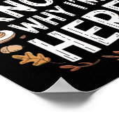 Grappige Thanksgiving liefhebbers van deviled eggs Poster (Hoek)