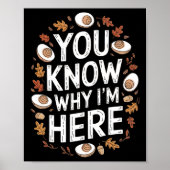 Grappige Thanksgiving liefhebbers van deviled eggs Poster (Voorkant)