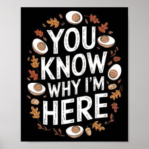 Grappige Thanksgiving liefhebbers van deviled eggs Poster