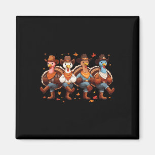 Grappige Thanksgiving Line Dance Matching Family G Magneet