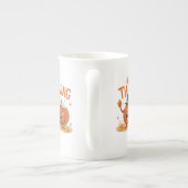 Grappige Thanksgiving pompoenen in heks Petten Car Porselein Kop (Achterkant)