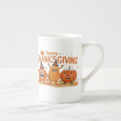 Grappige Thanksgiving pompoenen in heks Petten Car Porselein Kop (Rechts)