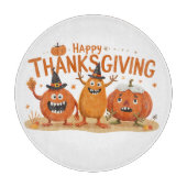 Grappige Thanksgiving pompoenen in heks Petten Car Snijplank (Voorkant)