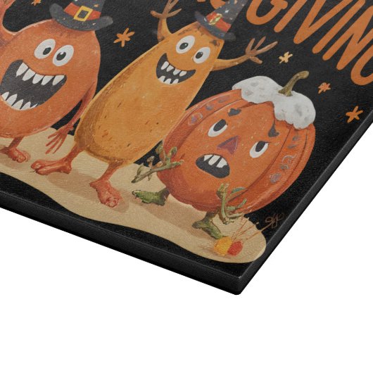 Grappige Thanksgiving pompoenen in heks Petten Car Snijplank (Hoek)