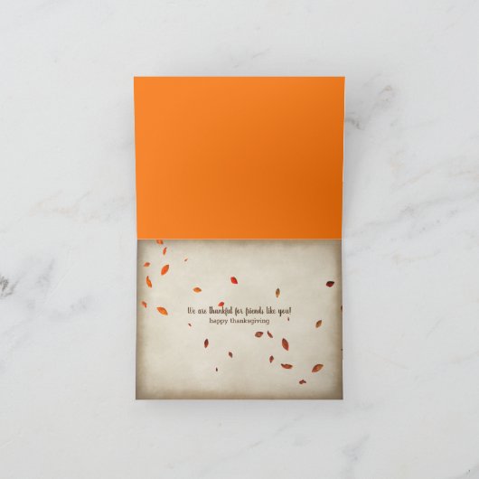 Grappige Thanksgiving pompoenen op hooibaal Kaart (Binnen)