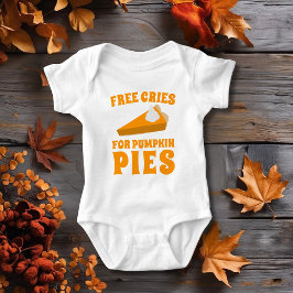 Grappige Thanksgiving Pompoentaart Baby Bodysuit