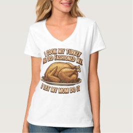 Grappige Thanksgiving Quote Ik Kook Mijn Kalkoen T-shirt