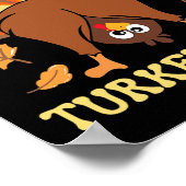 Grappige Thanksgiving raad eens wat Turkije kont Poster (Hoek)