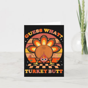Grappige Thanksgiving raad eens wat Turkije maar M Kaart