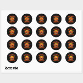 Grappige Thanksgiving Raad Wat Kalkoen Billen Kopp Ronde Sticker (Vel)