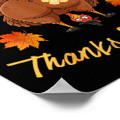 Grappige Thanksgiving Raad Wat Kalkoen Billenkoek Poster (Hoek)