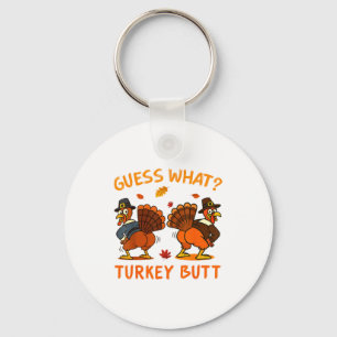 Grappige Thanksgiving Raad Wat Kalkoen Kont Heren Sleutelhanger