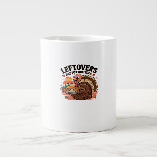 Grappige Thanksgiving - restjes zijn voor stoppers Grote Koffiekop (Voorkant)