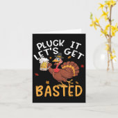 Grappige Thanksgiving Shirten Mannen Pluck It Lets Kaart (Gele Bloem)