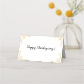 Grappige Thanksgiving tafel diner plaats kaart Plaatskaartje (Achterkant)