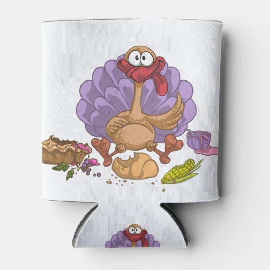 grappige Thanksgiving turkey Blikjeskoeler (Voorkant)