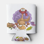 grappige Thanksgiving turkey Blikjeskoeler (Achterkant)