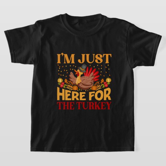 grappige Thanksgiving turkey woordkunst  T-shirt (Laagn)