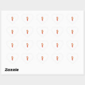 Grappige Thanksgiving Turkije Face Indian Feather  Hart Sticker (Vel)