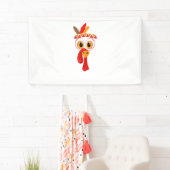 Grappige Thanksgiving Turkije Face Indian Feather Spandoek (Insitu)