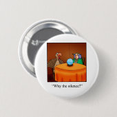 Grappige Thanksgiving Turkije Fortune Cartoon Gift Ronde Button 5,7 Cm (Voorkant /achterkant)