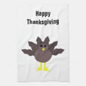 Grappige Thanksgiving Turkije  keuken Tow Theedoek (Verticaal)