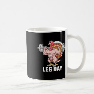 Grappige Thanksgiving Turkije Leg Dag Motivatie Gy Koffiemok